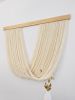 Maree Natural Wool Color | Macrame Wall Hanging in Wall Hangings by Olivia Fiber Art. Item composed of wood and wool in japandi or mediterranean style