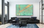 F*ck 'Em if They Can't Take a Joke- sold binary code series | Oil And Acrylic Painting in Paintings by L Rowland Contemporary Art. Item composed of wood & synthetic