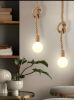 Rustic pendant light Industrial/Rope Pendant Light Rustic | Chandeliers by Magdyss Boutique. Item composed of cotton compatible with boho and minimalism style