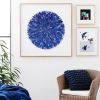 "Indigo Bunting" paper feather artwork | Mixed Media by Mondocherry. Item composed of paper and synthetic