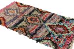 Vintage Moroccan Rug with Polychromatic Diamond Medallion | Area Rug in Rugs by Rug and Kilim