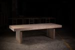 1957 Natural Oak Dining Table | Tables by Aeterna Furniture. Item made of oak wood works with industrial style