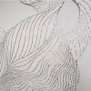 Silver flow | Mixed Media by Julia Gorbunova. Item composed of glass compatible with minimalism and contemporary style