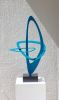 Equilibrium | Sculptures by Paul Stein Sculpture. Item composed of steel compatible with minimalism and mid century modern style