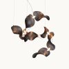 Dune 8 Spiral in Metallic Tones Pendant Light | Chandeliers by MOSS Objects. Item composed of metal compatible with contemporary and japandi style