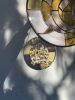 Rosy Moon Suncatcher | Wall Sculpture in Wall Hangings by Annie Sinton Glass. Item made of glass