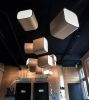 FrameLights | Pendants by LightLitepdx | Boxer Ramen in Portland. Item made of wood