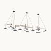 Emily Group of Thirteen Pendant Light – High Gloss Custom | Chandeliers by MOSS Objects. Item composed of oak wood & steel compatible with contemporary and modern style
