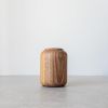 TWIN Walnut Massive Wooden Vase - Walnut | Vases & Vessels by Foia. Item composed of walnut in boho or contemporary style