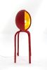 Maximalist Red Floor Lamp - IC 12 by Studio Josha | Lamps by Studio Josha. Item composed of steel and fiber in contemporary or eclectic & maximalism style