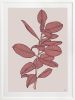 Rubbery Leaf - 1 & 2 - Red - Framed Art | Prints by Patricia Braune. Item composed of paper