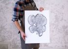 Grand Canyon Cedar, Tree Ring Print | Prints by Erik Linton. Item composed of paper
