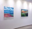 Running Dog Cloud Shadows | Oil And Acrylic Painting in Paintings by Catherine Twomey | Mission Hospital in Asheville. Item made of canvas & synthetic compatible with contemporary style