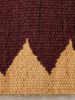 Handwoven Maroon/Tan Wool Stair Runner | Runner Rug in Rugs by Evergreen Carpets. Item composed of wool in boho or minimalism style