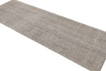 Vintage Turkish Silver Gray Wool Kilim Runner 12611 | Area Rug in Rugs by Rug and Kilim