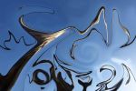 Sky Swirl 00195 A | Prints in Paintings by Petra Trimmel. Item made of canvas with metal