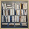 Literary harmony / Harmonie litteraire | Oil And Acrylic Painting in Paintings by Sophie DUMONT. Item composed of wood & canvas compatible with minimalism and contemporary style