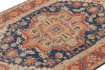 Rug & Kilim’s Serapi style rug in Navy Blue with Gold | Area Rug in Rugs by Rug and Kilim