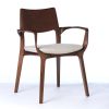 Post-Modern Style Aurora Chair in Walnut Finish with Wooden | Armchair in Chairs by SIMONINI. Item composed of walnut and fabric