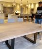 Oak Live-Edge Dining Table | Tables by Handmade in Brighton. Item made of oak wood