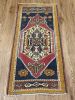 Hand-woven Turkish Rug Doormat| 1.10 x 3.9 | Small Rug in Rugs by Wool and Rug. Item made of wool compatible with boho and contemporary style