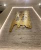 "Gold" | Wall Sculpture in Wall Hangings by Pamela Nielsen Contemporary Art | One Turnberry Place Condo in Las Vegas. Item composed of synthetic