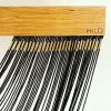 Black Necklace - Macrame Wall hanging | Wall Hangings by HILO Fiber Art. Item made of oak wood with cotton