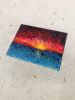 Red Sky Ocean | Oil And Acrylic Painting in Paintings by Tim Kim Design. Item made of wood works with contemporary style