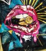 Bite the Bullet Hand-Painted Forever 21 Leather Jacket | Apparel in Apparel & Accessories by ShammyBuns Art (SBA). Item composed of leather