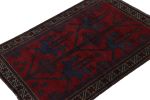 Rug & Kilim’s Baluch Tribal Rug in Red with Burgundy | Area Rug in Rugs by Rug and Kilim