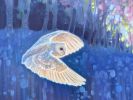 The Owls Haven | Oil And Acrylic Painting in Paintings by Gill B. Item made of canvas compatible with contemporary and country & farmhouse style