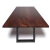 Sunrise Table | Modern Dining Table | Wood and Steel | Tables by Alabama Sawyer. Item composed of oak wood