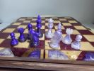 The Guardian Angel Chess/Checkers Set | Mixed Media by Lotz Creations. Item compatible with art deco style