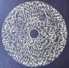 Flower Wheel #1 (Yellow on Black) 1/10 Prints | Pressing in Art & Wall Decor by Heliconia Design. Item composed of paper in minimalism or contemporary style