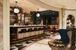 Round Backgammon Cocktail Table in Ebony & Bird’s-Eye Maple | Tables by Costantini Design. Item composed of maple wood in mid century modern or contemporary style