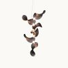 Dune 6 Vertical Cluster in Metallic Tones Pendant Light | Chandeliers by MOSS Objects. Item made of metal compatible with contemporary and japandi style