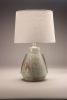 Dwelling | Table Lamp in Lamps by Don Ryan. Item composed of linen and stoneware in minimalism or contemporary style