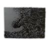 Heavy Texture Black Wave Painting | Oil And Acrylic Painting in Paintings by Monika Kupiec Abstract Art. Item works with minimalism & contemporary style