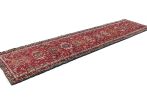 Vintage Red Tribal 3X13 Karajeh Persian Runner Rug | Rugs by Magic Rugs. Item made of cotton