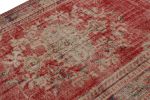 Vintage Zeki Müren Persian Rug in Red with Central Medallion | Area Rug in Rugs by Rug and Kilim