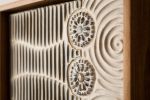 Passages Series - Sand Dollar - Ceramic and Mosaic Wall Art | Wall Sculpture in Wall Hangings by Clare and Romy Studio. Item made of stoneware compatible with boho and contemporary style