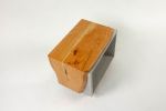 Concrete & Live Edge Solid Cherry Wood Side Table | Tables by Curly Woods. Item composed of oak wood and concrete in contemporary style