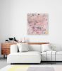 'Peach Prayer' Original Painting | 36"x36" | Oil And Acrylic Painting in Paintings by Jessalin Beutler. Item made of canvas works with contemporary & modern style