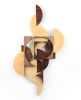 Modern Abstract Wall Sculpture No 3 | Wall Hangings by La Loupe. Item made of maple wood works with minimalism & contemporary style