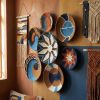 7 Pieces of Natural Baskets for Boho Wall Decor | Decorative Plate in Decorative Objects by Sarmal Design. Item composed of bamboo & cotton compatible with boho and contemporary style