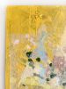 "Champagne and Flowers" Original Painting | Oil And Acrylic Painting in Paintings by Jessalin Beutler. Item made of canvas with paper works with contemporary & eclectic & maximalism style