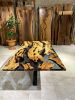 Black Epoxy Resin Dining Table - Made To  Order | Tables by Gül Natural Furniture. Item made of wood compatible with contemporary and country & farmhouse style