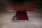 Lacquer Brutal Deep Dark Red Dining Table | Tables by Aeterna Furniture