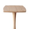 Ash Plume Side Table, Contemporary Pedestal End Table | Tables by Arid. Item composed of wood in minimalism or contemporary style