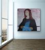 Muse | Oil And Acrylic Painting in Paintings by silvia poloto. Item made of wood works with contemporary & modern style
